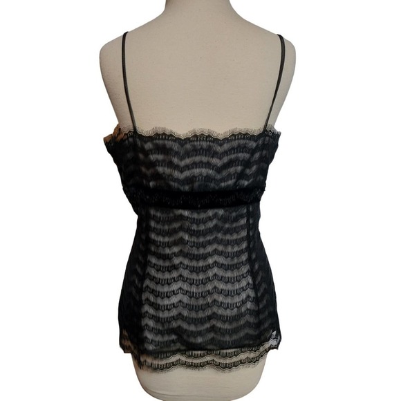 Ann Taylor black lace camisole size 8 - Picture 3 of 8